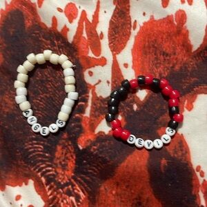 Angels and devils bracelet set